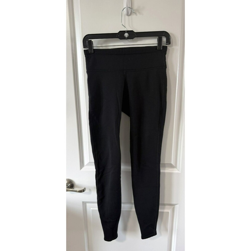 Athleta Altitude Tight In Polartec Power Stretch XS Black Fleece Lined
